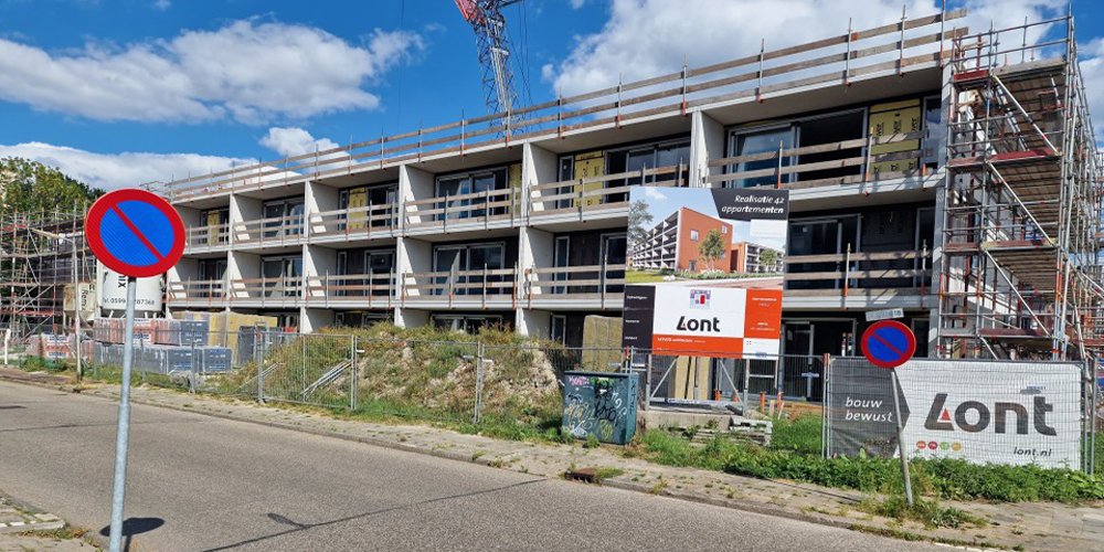 Bezoek aan bouwplaats Woningfonds Leeuwarden